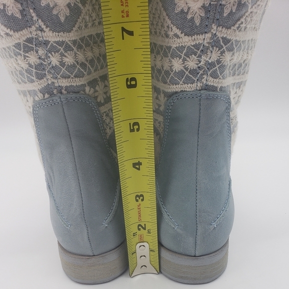708- Free People Bren Textile Slouch Boots Size 7.5 NWT - Picture 8 of 11
